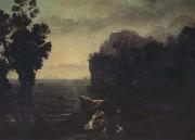 Claude Lorrain Coast Scene with Acis and Galatea (mk17) oil on canvas